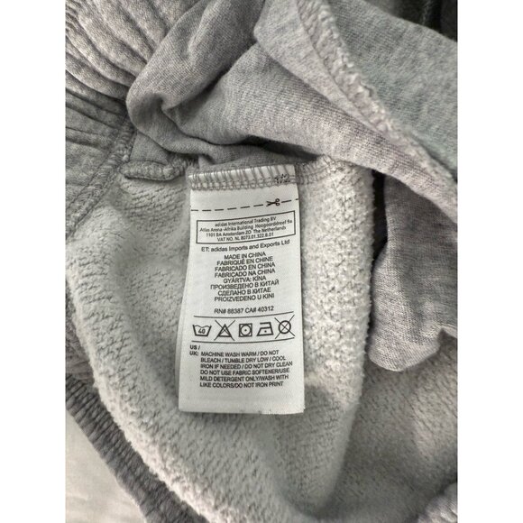 ADIDAS Joggers Mens Small Grey Drawstring Sweatpants - Picture 8 of 8